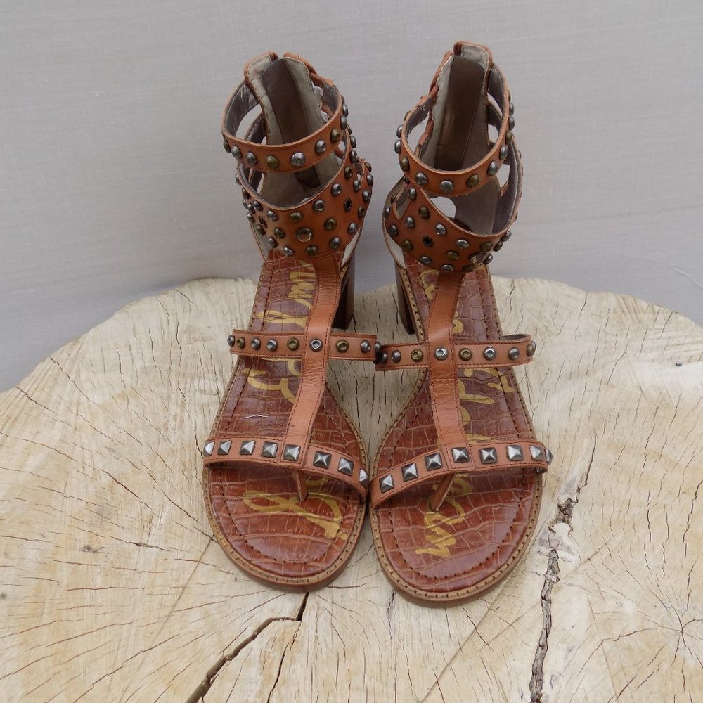 SAM EDELMAN  New Studded Leather Sandals Sz 9 NWOT